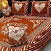 Fancy Velvet Bed Sheet Set - 4 Pieces  FVB 241